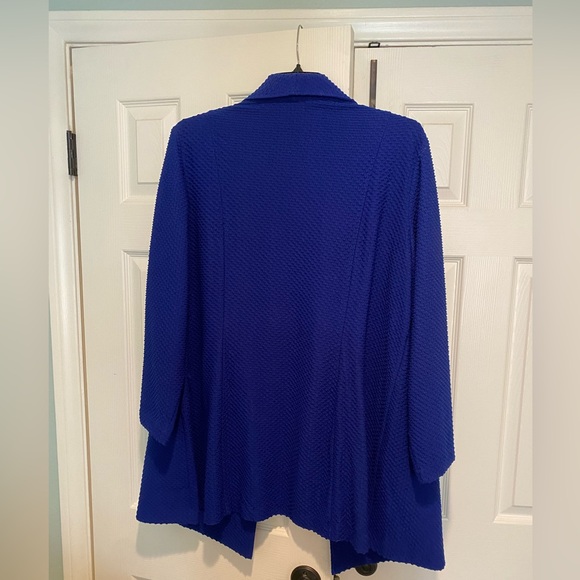 Peter Nygard Royal Blue Jacket with Doinle Zip Design - Picture 2 of 3